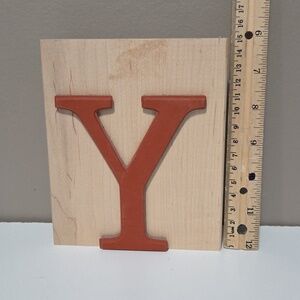 Y Monogram Capital letter Rubber stamp